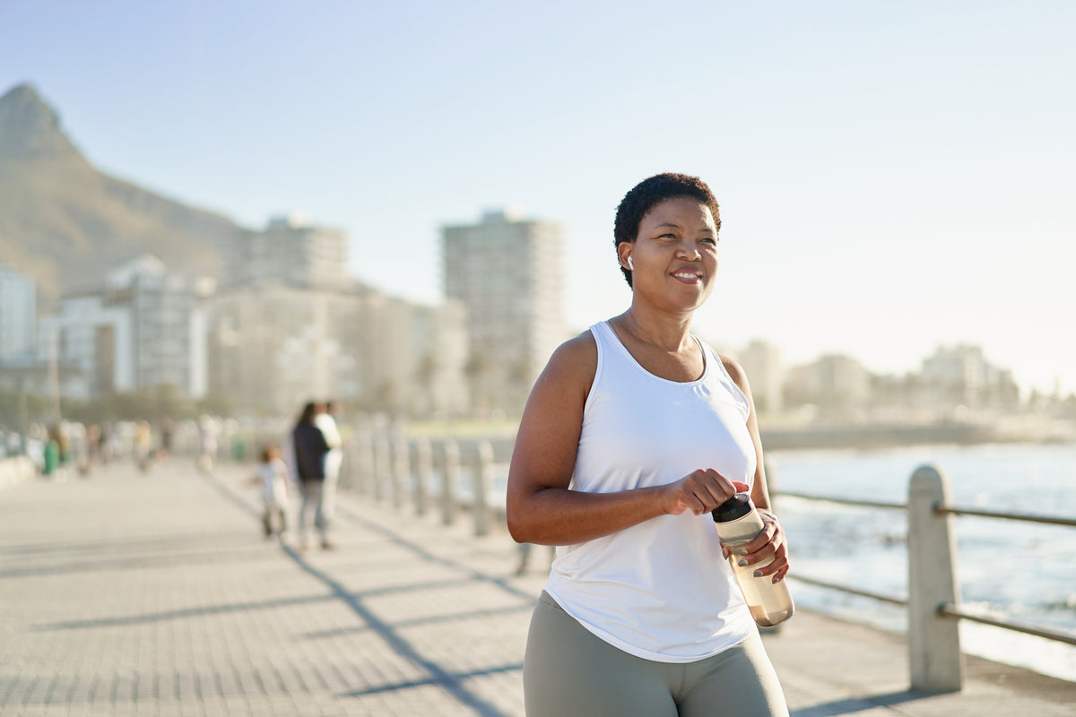 Middle Age Woman Exercising