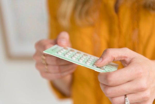 Woman taking HRT for Menopause