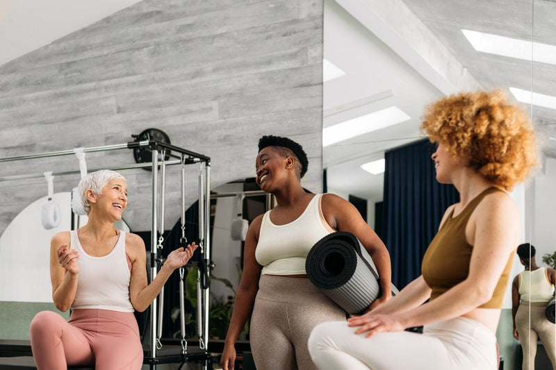 Menopausal women at the gym