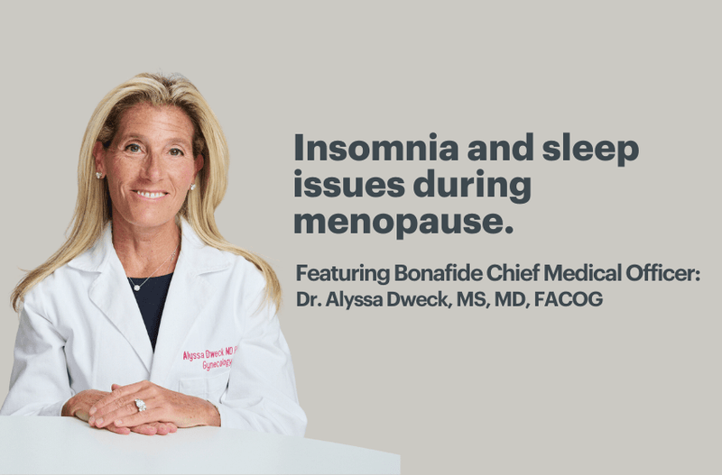 Dealing with Menopause Insomnia and Sleep Issues