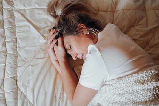 Menopause woman can't sleep