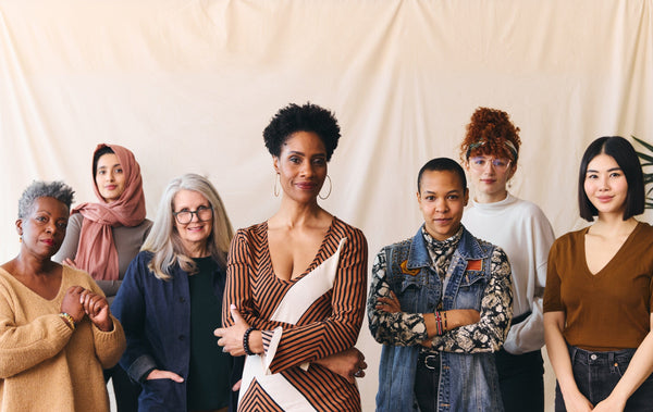 Many women standing together
