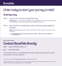 Bonafide HCP Patient Ordering Guide (pack of 10)