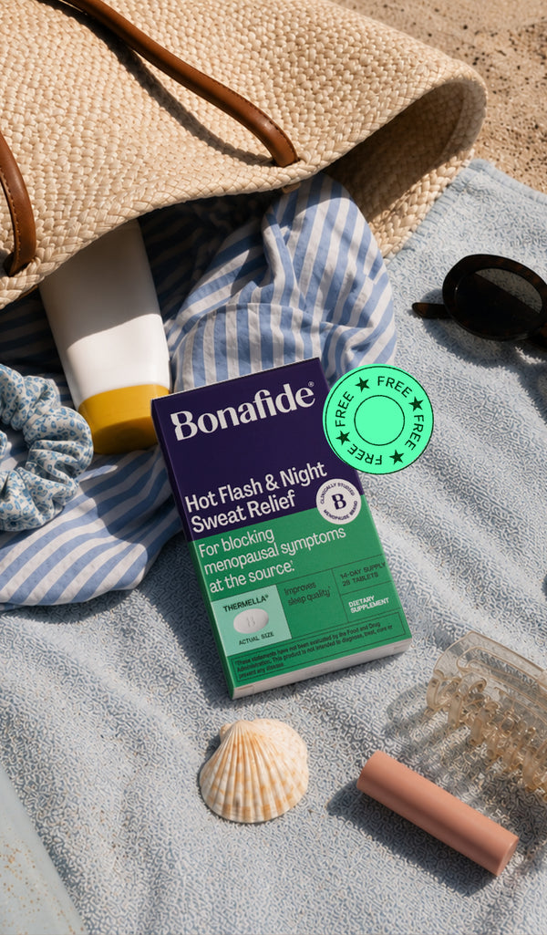 Add cooling hot flash relief to your summer bag